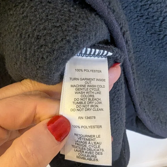 Vineyard Vines Black Women's 1/2 Zip Sherpa Fleece Size Small - Picture 9 of 10